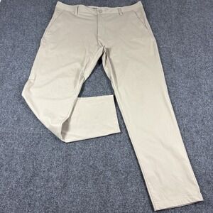 RHONE Commuter Pants Performance Slim Fit Golf 100036 Men's‎ 36x29 Khaki READ